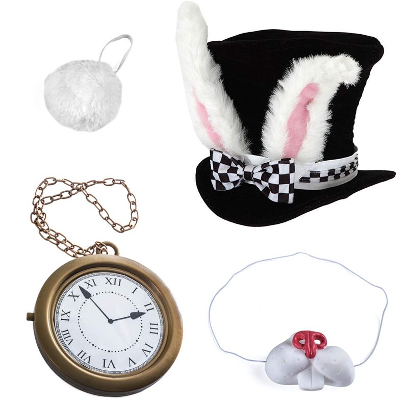 Tigerdoe White Rabbit Costume - 4 Pc Rabbit & Bunny Costume - Image 1